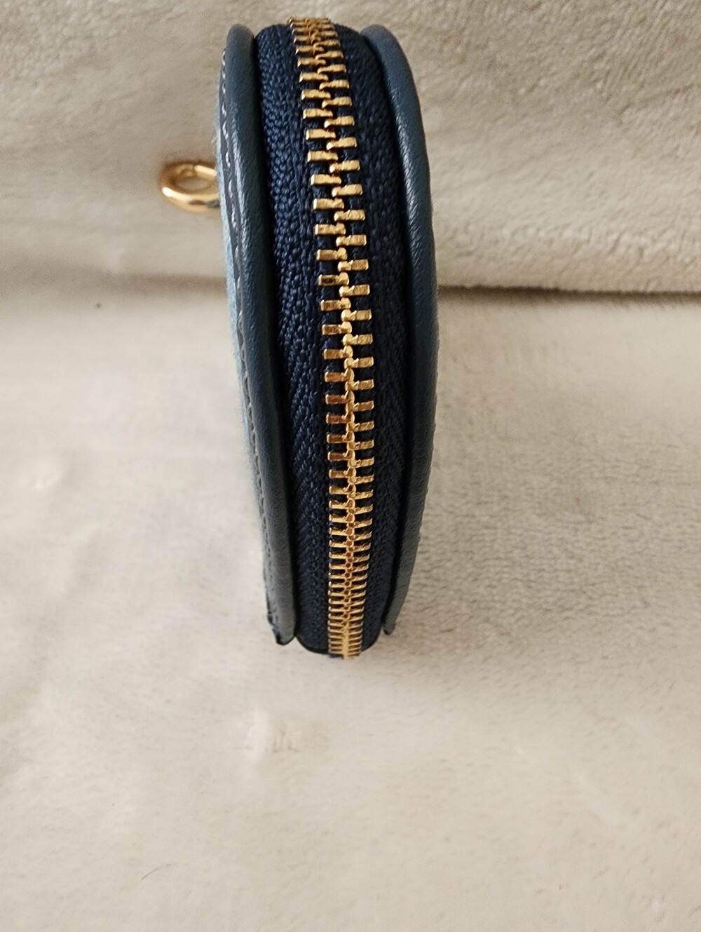 Coach Denim Heart Bag Charm/Coin Purse - Picture 4 of 5